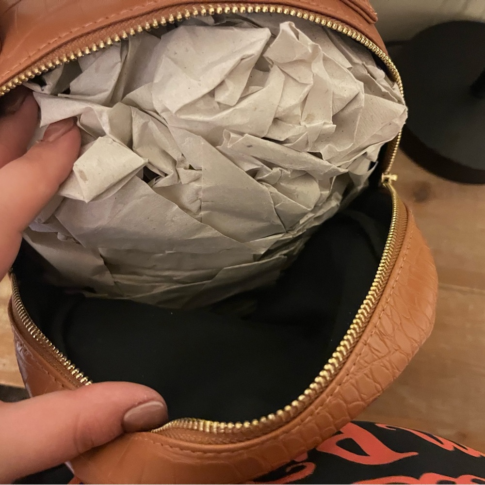 Wild Fable Croc-Embossed Leather Backpack - Picture 9 of 10